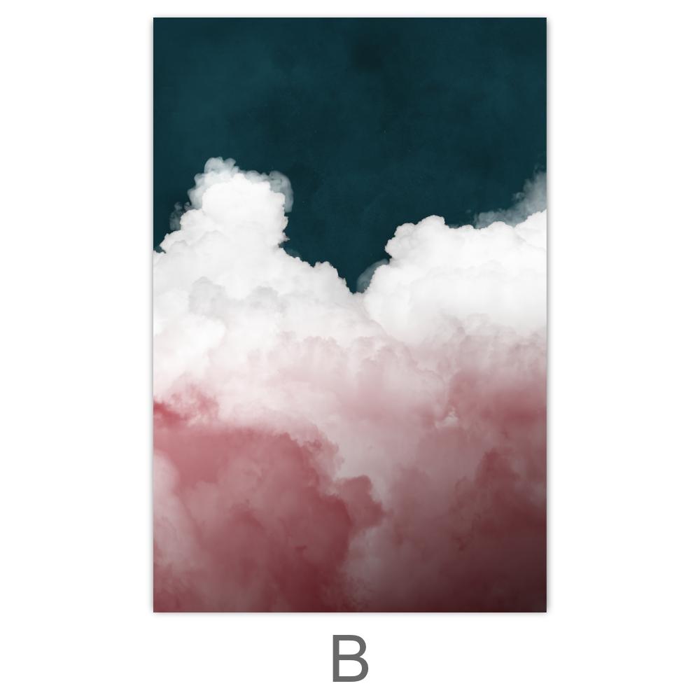 Scenic Cloudscape Canvas Art B / 40 x 60cm / Unframed Canvas Print Clock Canvas