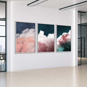 Scenic Cloudscape Canvas Art Clock Canvas