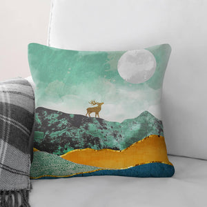 Scenic Landscape A Cushion Cushion Cushion Square Clock Canvas