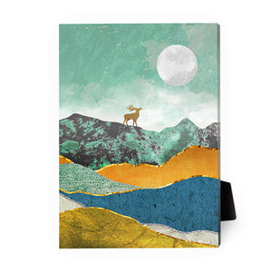 Scenic Landscape A Desktop Canvas Desktop Canvas 18 x 13cm Clock Canvas