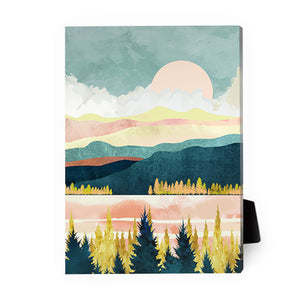 Scenic Landscape C Desktop Canvas Desktop Canvas 13 x 18cm Clock Canvas