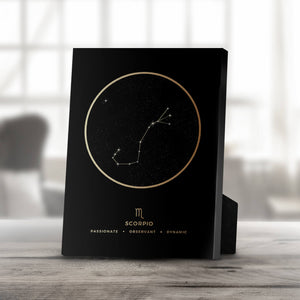 Scorpio Traits Desktop Canvas Desktop Canvas 20 x 25cm Clock Canvas