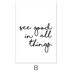 See Good Canvas Art B / 40 x 50cm / No Board - Canvas Print Only Clock Canvas