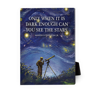 See The Stars Desktop Canvas Desktop Canvas 13 x 18cm Clock Canvas