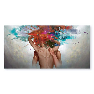 Sensual Caress Canvas Art Clock Canvas