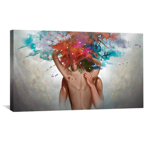 Sensual Caress Canvas Art Clock Canvas