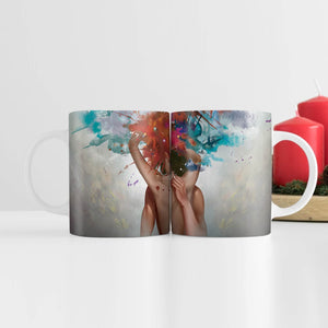 Sensual Caress Mug Mug White Clock Canvas