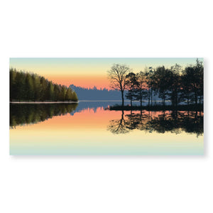 Serene Lake View Canvas Art Clock Canvas