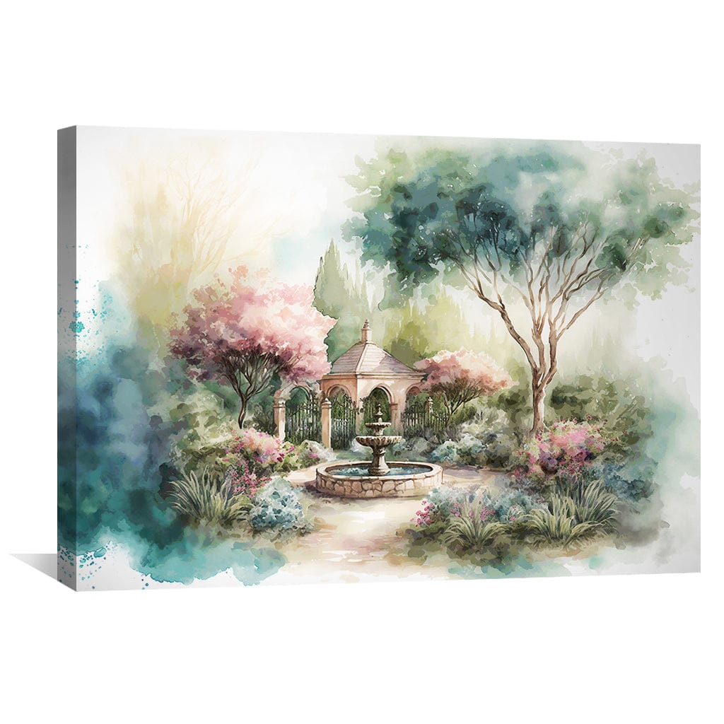 Serene Watercolors Canvas Art Clock Canvas