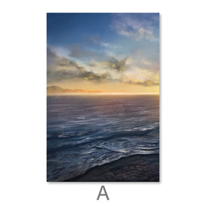 Serene Waves Canvas Art A / 30 x 45cm / Unframed Canvas Print Clock Canvas