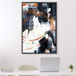 Serenity Brushed Canvas Art Clock Canvas