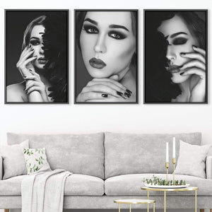 Shaded Beauty Canvas Art Clock Canvas