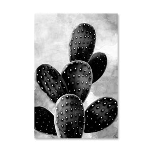 Shaded Cactus Canvas Art Clock Canvas