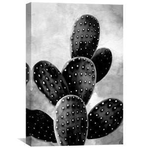 Shaded Cactus Canvas Art 30 x 45cm / Unframed Canvas Print Clock Canvas
