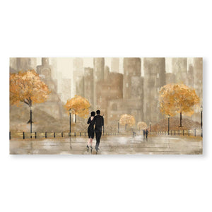 Shaded Strolls Canvas Art Clock Canvas