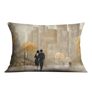 Shaded Strolls Cushion Cushion 48 x 33cm Clock Canvas