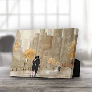 Shaded Strolls Desktop Canvas Desktop Canvas 25 x 20cm Clock Canvas