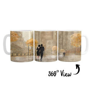 Shaded Strolls Mug Mug White Clock Canvas