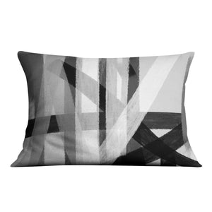 Shades of Obsidian Cushion Cushion 48 x 33cm Clock Canvas