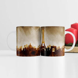 Shades of Paris Mug Mug White Clock Canvas