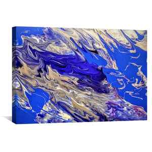 Shades of Peacock Canvas Art Clock Canvas