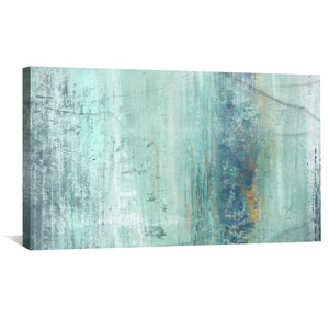 Shades of Turquoise Canvas Art Clock Canvas