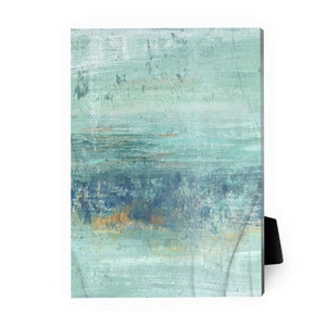 Shades of Turquoise Desktop Canvas Desktop Canvas 18 x 13cm Clock Canvas