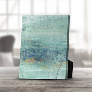 Shades of Turquoise Desktop Canvas Desktop Canvas 25 x 20cm Clock Canvas