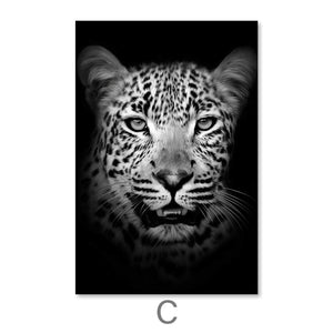 Shadow Animals Canvas Art C / 30 x 45cm / Unframed Canvas Print Clock Canvas