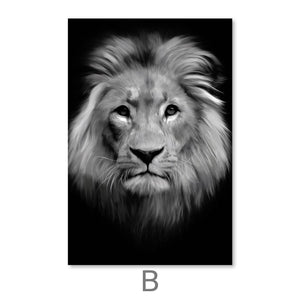 Shadow Animals Canvas Art Clock Canvas