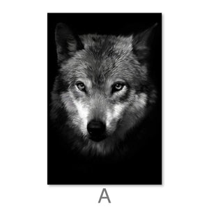 Shadow Animals Canvas Art Clock Canvas