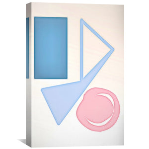 Shapes Askew Canvas Art Clock Canvas