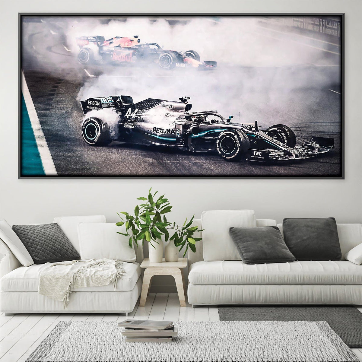 Sharp Turns Canvas Art 50 x 25cm / Unframed Canvas Print Clock Canvas