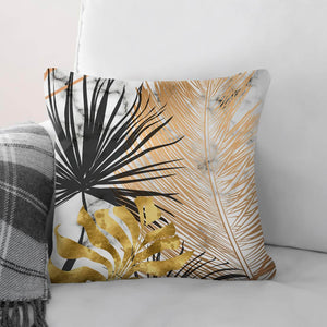 Shining Leaf B Cushion Cushion Cushion Square Clock Canvas