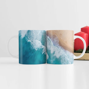 Shoreline Mug Mug White Clock Canvas