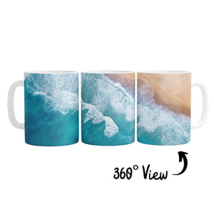 Shoreline Mug Mug White Clock Canvas