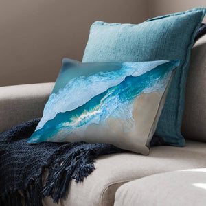 Shoreline Waves Cushion Cushion Cushion Landscape Clock Canvas