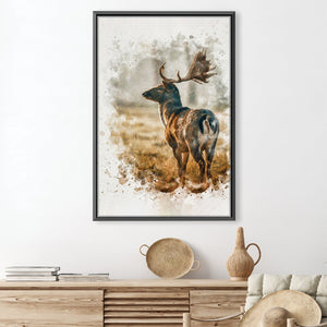 Silent Observer Canvas Art 30 x 45cm / Unframed Canvas Print Clock Canvas