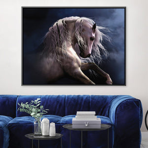 Silver Ghost II Canvas Art Clock Canvas