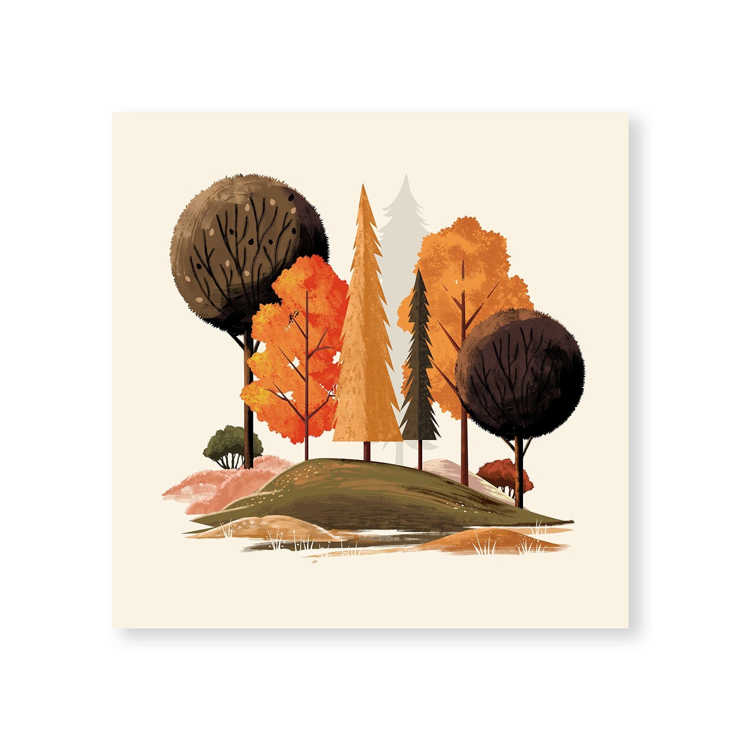 Simple Outdoors Canvas Art Clock Canvas