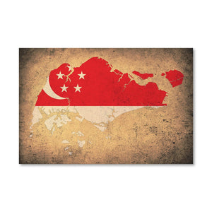 Singapore Canvas Art Clock Canvas