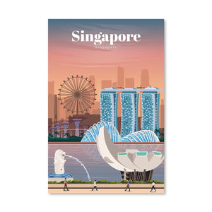 Singapore Canvas - Studio 324 Art Clock Canvas