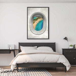Single Plane View - Turkey Clock Canvas