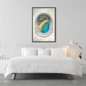 Single Plane View - Turkey Clock Canvas