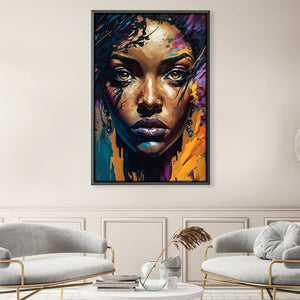 Sirens Stare Canvas Art 30 x 45cm / Unframed Canvas Print Clock Canvas