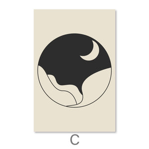 Sky Cycle Canvas Art C / 30 x 45cm / Unframed Canvas Print Clock Canvas