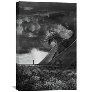 Sky Monster Canvas Art Clock Canvas