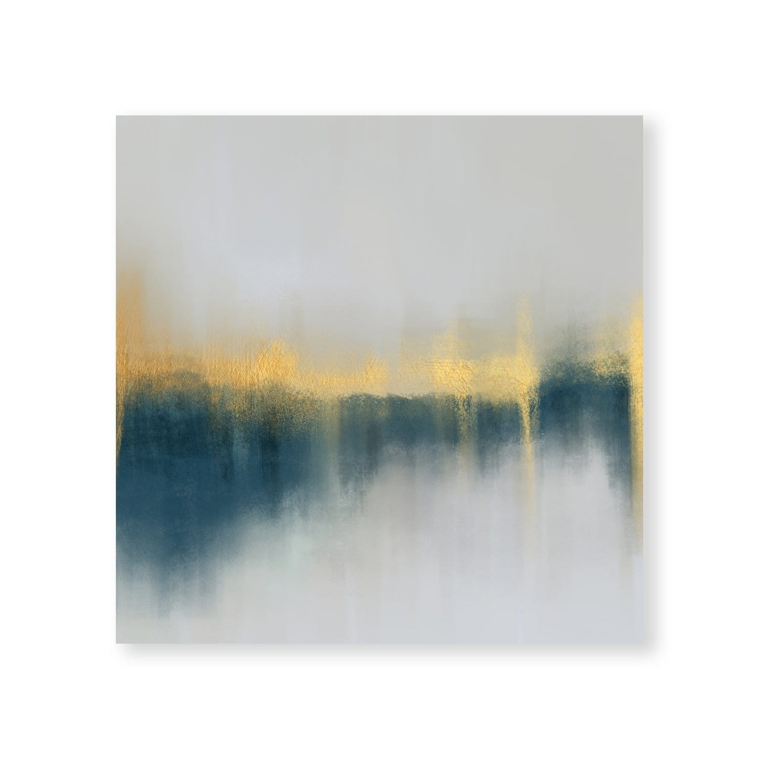 Slated Drip Canvas Art Clock Canvas