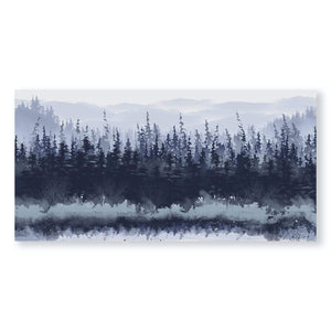 Slated Forest Canvas Art Clock Canvas