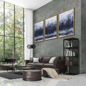 Slated Forest Canvas Art Clock Canvas